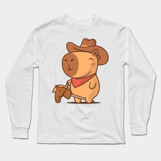 Capybara Cowboy Long Sleeve T-Shirt